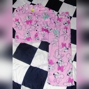 Disney's Minnie Mouse 2pc Pjs Girls Size 8